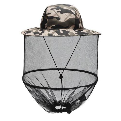 户外防蚊帽子男士遮脸防晒钓鱼帽夜钓透气K网纱面罩养蜂防虫防蜂 - 封面