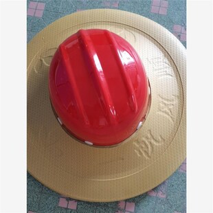 安全帽防晒遮阳工地无顶草帽施工防G晒帽子工地防晒帽防雨泡沫帽