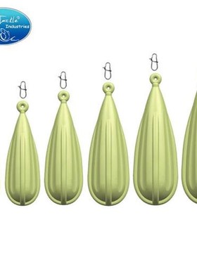 创峰夜光路亚抛投器5g7g10g12Ag15g20g橙色环保PVC练习饵助抛器