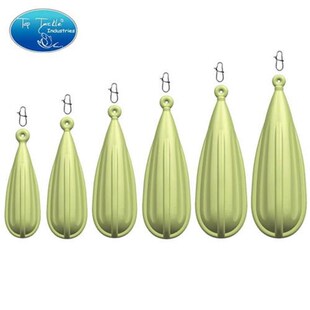 创峰夜光路亚抛投器5g7g10g12Ag15g20g橙色环保PVC练习饵助抛器