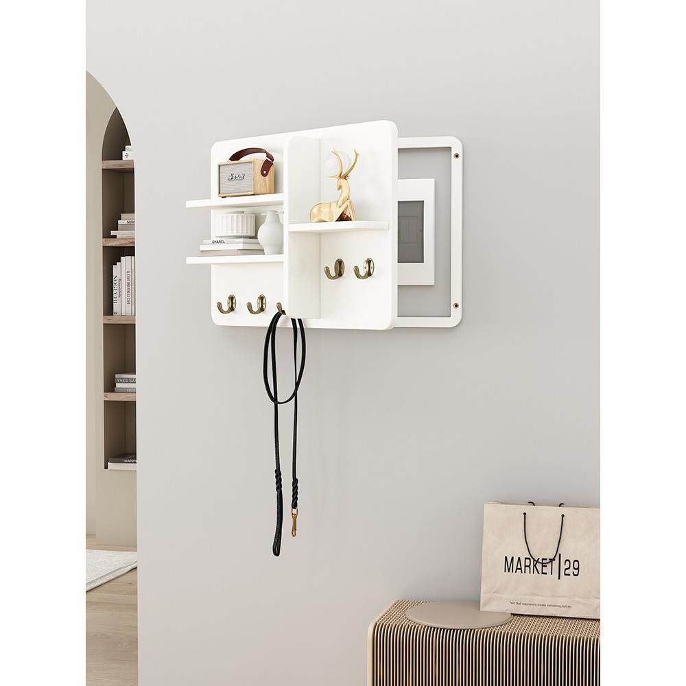 电表箱装饰画2025新款简约免打孔配电箱挂画改造置物架电闸箱遮挡