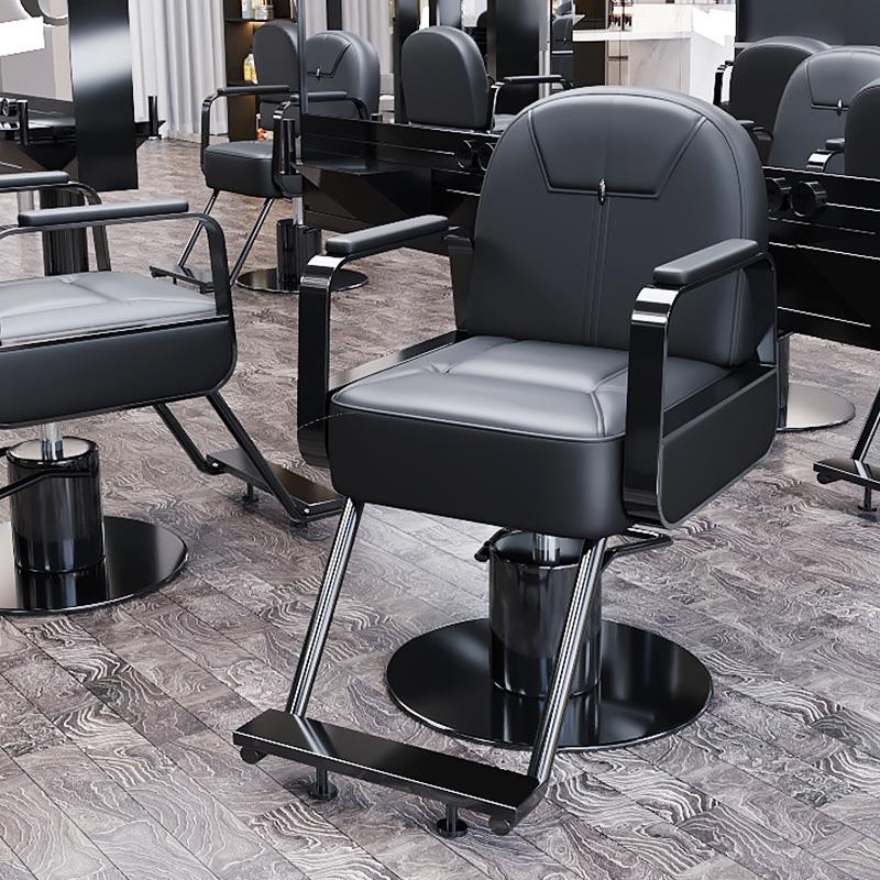 网红高端理髲椅发廊美发椅美发店理髲椅可升降旋转潮款理髲店椅子