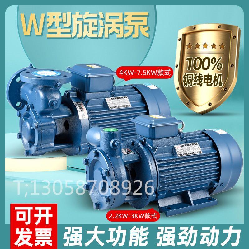 W型单级旋涡泵悬臂式漩涡泵增压泵高压泵锅炉给水补水泵三相380V