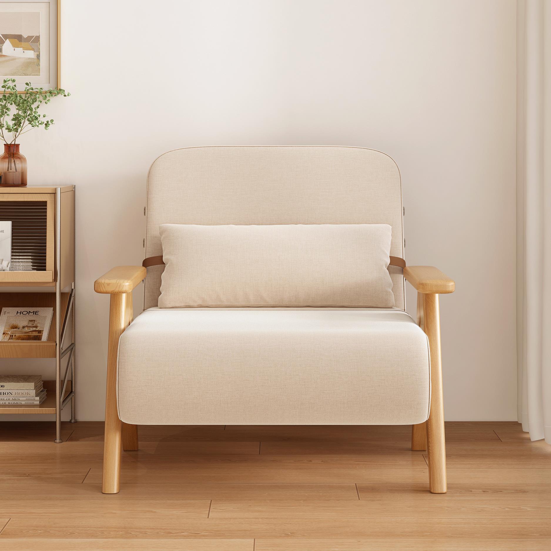 2025新款实木双人沙发折叠两用多功能小户型客厅沙发床舒适实用