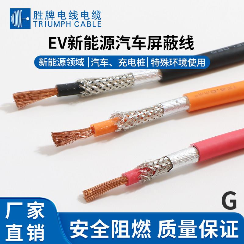 EV汽车线新能源电动汽车充电桩电池高压屏蔽线2.5 4 6 10