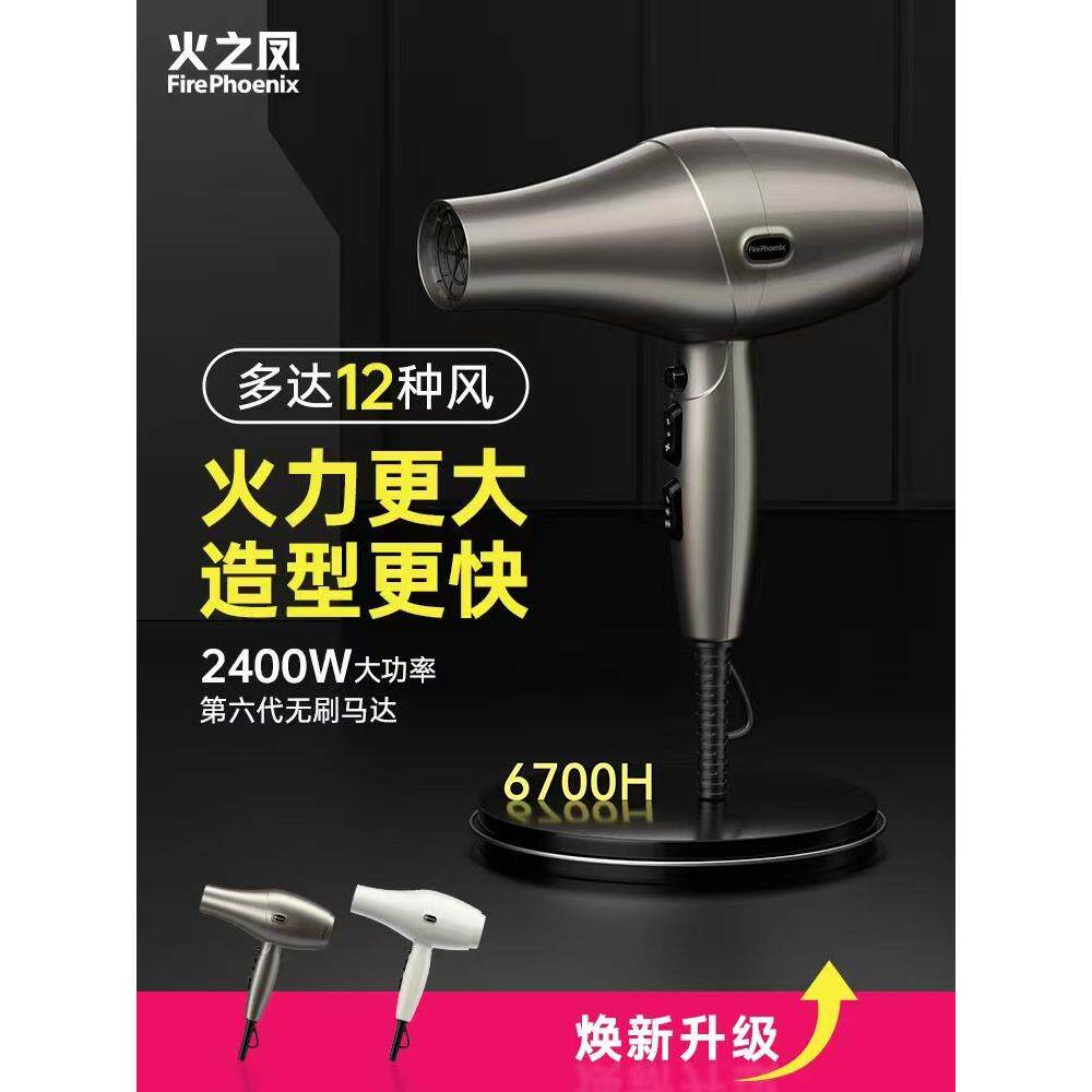 火之凤吹风机6700H理发店专用发型师发廊专业无刷大功率速干风筒