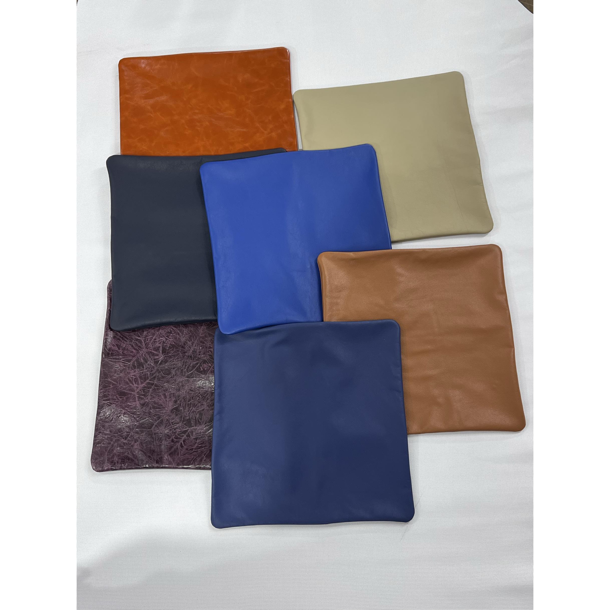 头层牛皮抱枕套真皮沙发靠背垫客厅靠枕汽车腰枕套（不含枕芯）