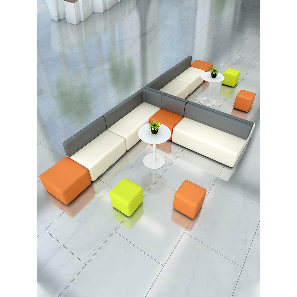 幼儿园培训机构银行医院办公室接待休息区大厅沙发凳子座椅组合