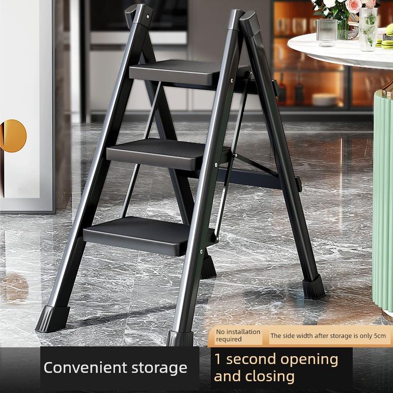 梯子家用折叠伸缩多功能折叠梯室内人字梯加厚碳钢三步四步小梯子