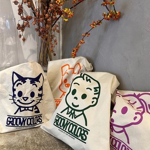 日单原 帆布包长肩带薄料四色原田治