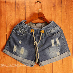 2021夏季水洗做旧男女男士牛仔三分裤男女情侣海边沙滩裤超短裤男