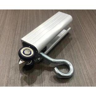棉门帘轨道滑轮洗车房防水门帘推拉滑道吊轮防尘隔断长不锈钢