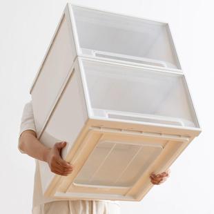 衣柜收纳盒塑料家用装 收纳箱抽屉式 衣服被子整理储物箱收纳柜柜子