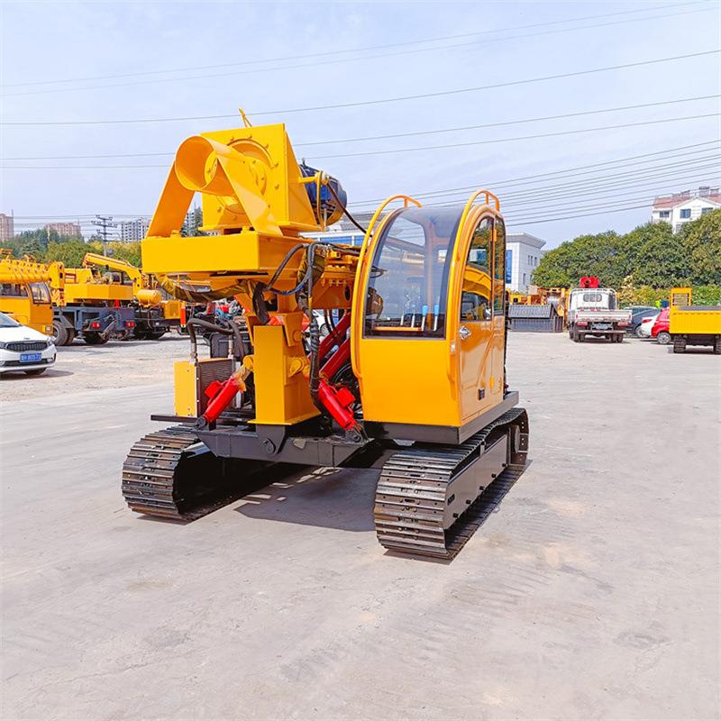 履带摆臂钻机定位准确移动灵活强悍爬坡大型履带摆臂钻机