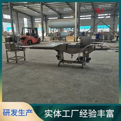 全自动黄金带鱼裹糠机小型鱼排挂浆机400型上浆上糠机价格优惠