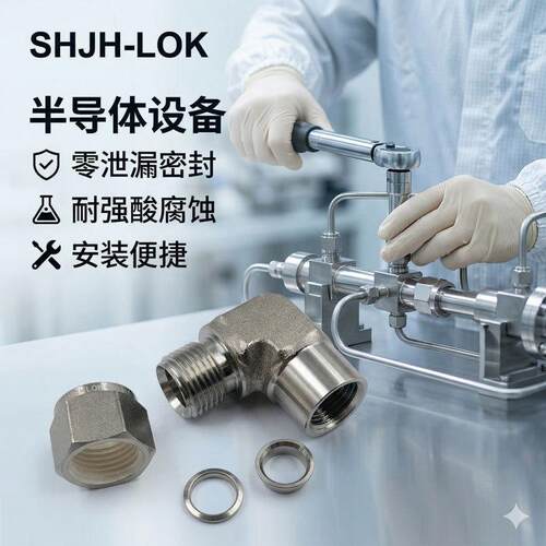 SHJH厂家直销替代Swag20e转lk16不锈钢SS-12M0-8-4o卡套内螺NPT弯