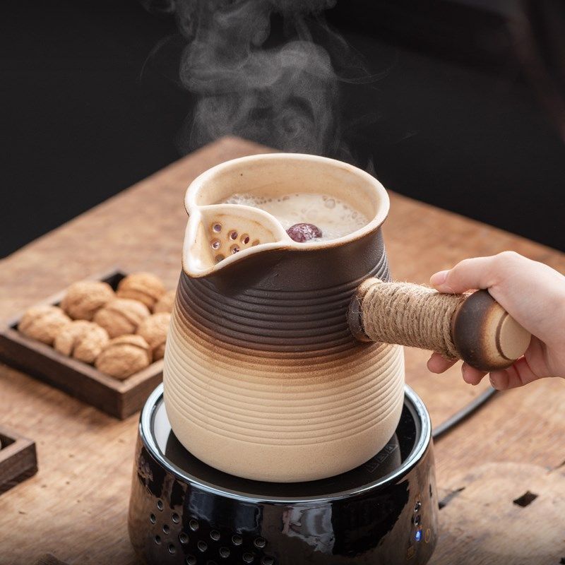 可干烧大容量陶土罐罐壶家用瓦罐煮奶茶烤奶炖梨煮粥罐围炉煮茶壶,餐饮具,茶壶,淘宝优惠券,粉丝福利购,淘宝优惠卷