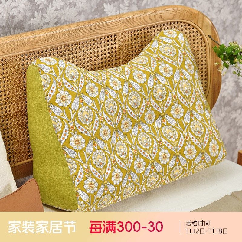 阳春小镇床头靠垫护腰枕腰靠垫枕头床上沙发靠背软包靠枕抱枕纯棉