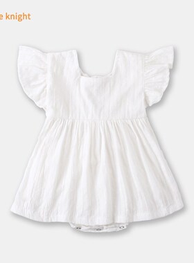 宝宝小裙子0-1岁婴儿白色生日公主裙2G025新款纯棉网红背心裙女夏