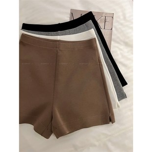 爱情魔鬼鱼 休闲瑜伽裤女s2024夏季新款打底裤子高腰直筒短裤热裤