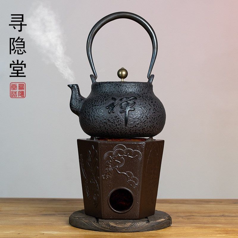南部铁器铸铁烧水泡茶壶新款网红复古碳炉老式炭火炉加热保温风炉,餐饮具,茶壶,淘宝优惠券,粉丝福利购,淘宝优惠卷