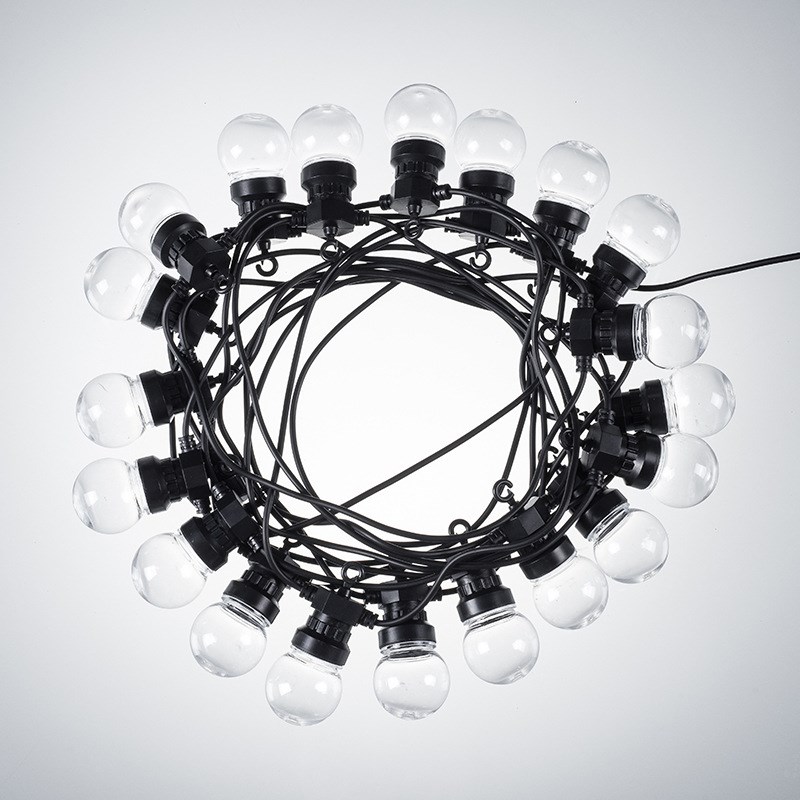 天幕帐篷庭院装饰G50欧规灯泡串户外露营防水氛围灯ULED大圆球灯