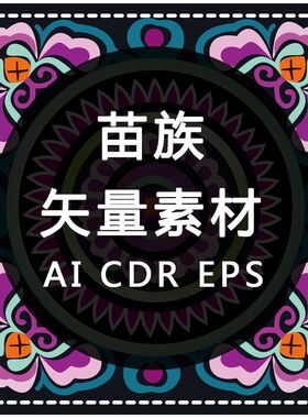 苗族中国风少数民族水墨古典w装饰展板海报背景图案设计素材模板