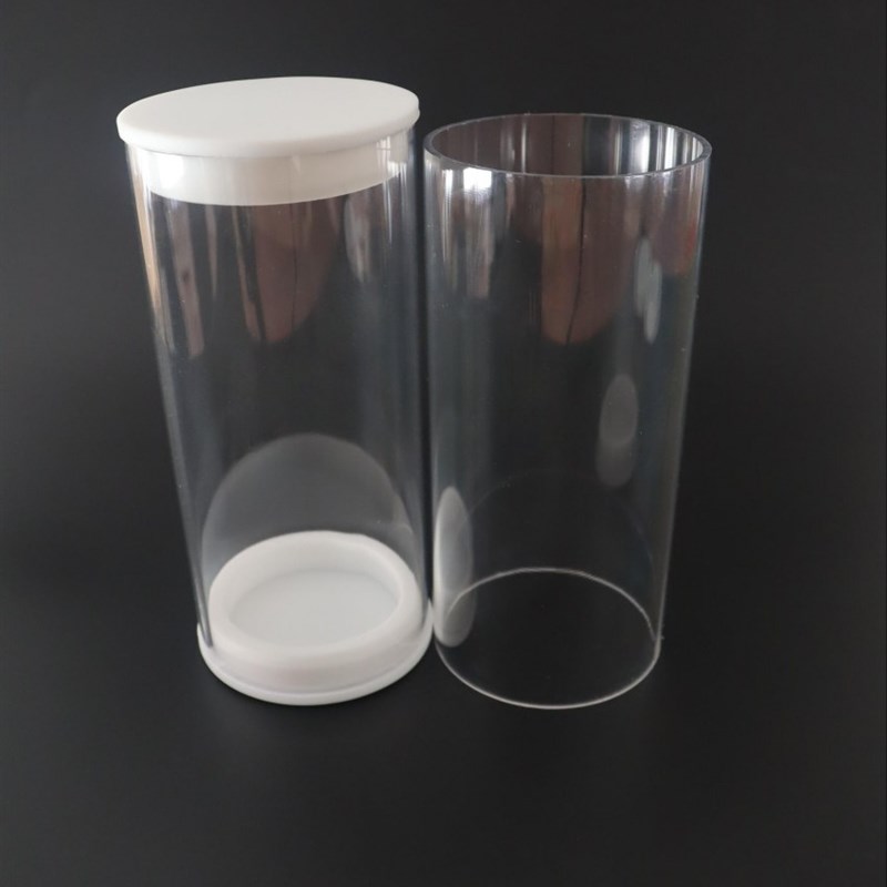 羽毛球筒大口径包装管带硅胶塞PC透明管外径70,内径66mm可裁切