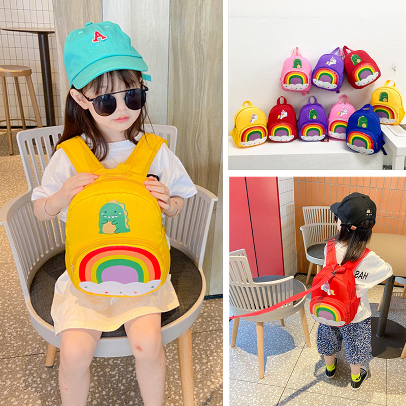 幼儿园书包可爱女童防走丢失男宝宝双肩包恐龙卡通新款背包小孩子