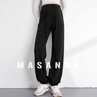 冬天外穿加绒加厚休闲束脚卫裤 子冬款 秋冬装 无托腹裤 直筒裤 孕妇裤