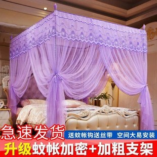 m加密双公主新款 家用2024宫廷1.8米p落地1.5支架1.0蚊帐纹帐加粗