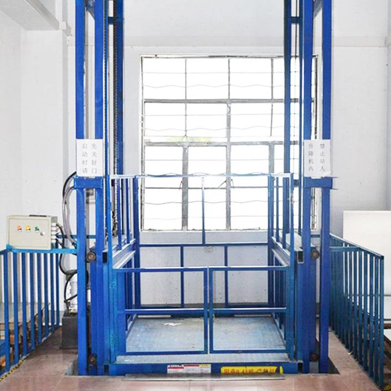 电动液压升降机导轨式固定提升平台仓库货梯家用小型杂货电梯平移