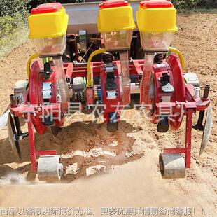 海南玉米谷物哈瓜播种起垄铺膜种玉米机2行施肥花生精播机打密免