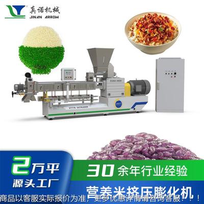造生米产机器营养便强化米生AJV产线方米饭加工全套设备源人头工