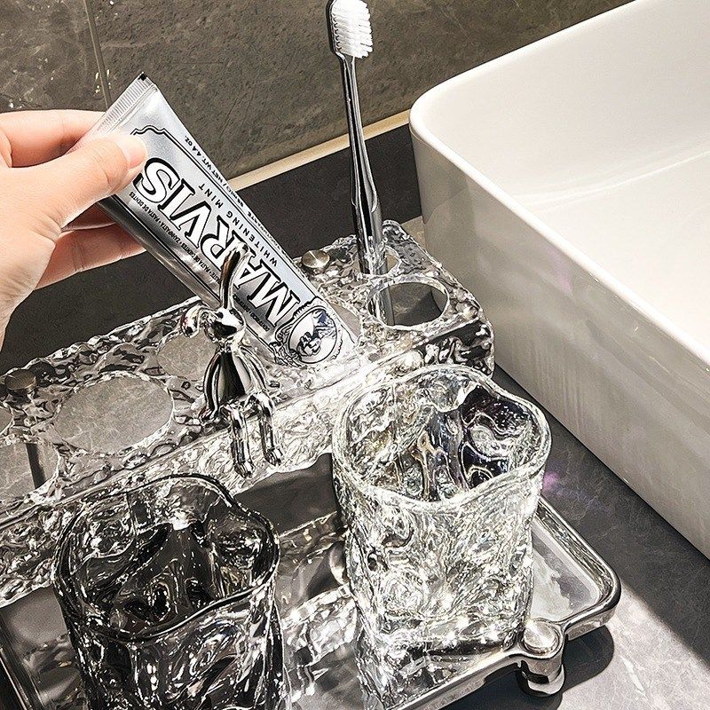 牙刷置物架牙杯刷牙漱口杯牙具架子洗漱台套装轻奢卫生间浴室收纳,家庭/个人清洁工具,牙刷架/牙具座,淘宝优惠券,粉丝福利购,淘宝优惠卷