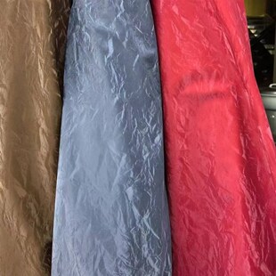 皮革中国风丝光布PU复古面料人造革碎玻璃纹化妆包手提袋皮料