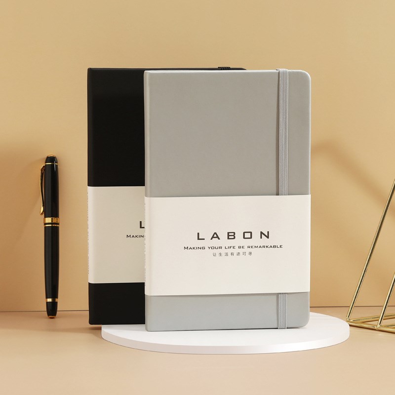 超级工厂硬面触感PU记事本可印logo刻字仿皮本子商务笔记本A5