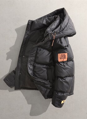 2024冬季新款男保暖羽绒连帽袄子机能外套18299御寒轻便羽绒服