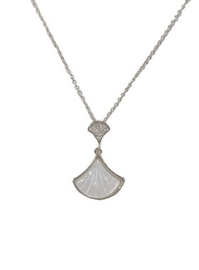 小众设计高级感贝母扇子项链精致时尚气质百搭锁骨链轻奢颈链配饰