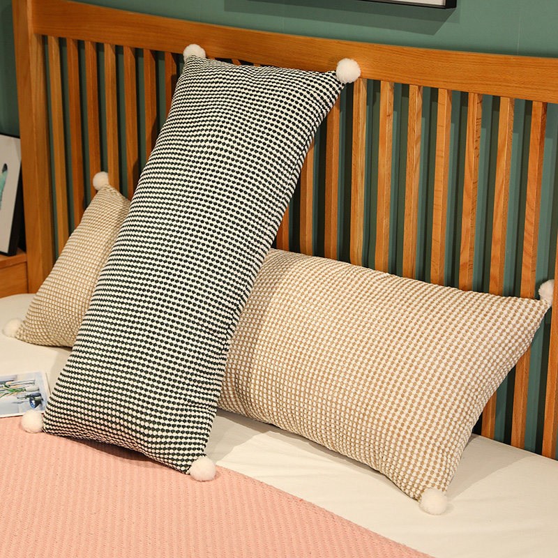 菠萝绒长条抱枕女侧睡夹腿枕头长方形男生款睡觉用床上床头双人枕