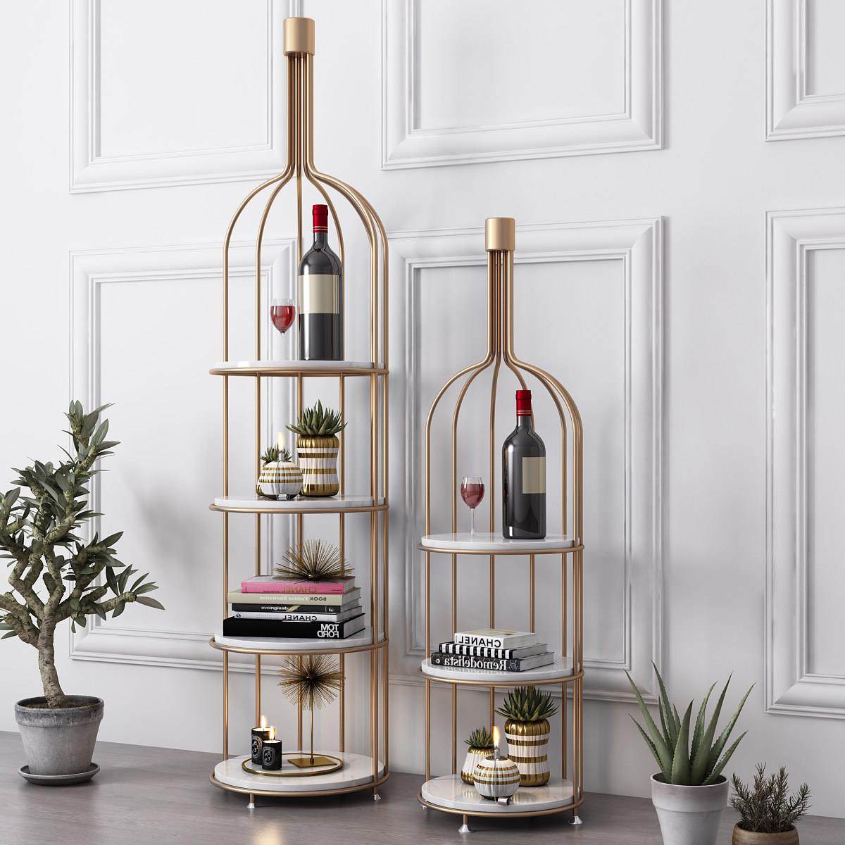 北欧铁艺红酒瓶大理石置物架餐厅酒架客厅多层装饰架转角花架落地,家居饰品,装饰摆件,淘宝优惠券,粉丝福利购,淘宝优惠卷