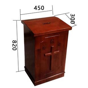 教堂教会奉献箱捐款箱乐捐箱实木奉献箱教堂用品整体发货可定制