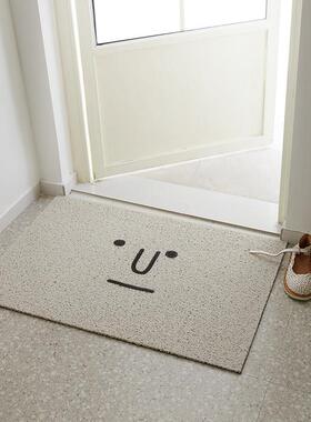 【入户】认真吸尘防污丝圈地垫 玄关门可裁剪脚垫 可爱表情
