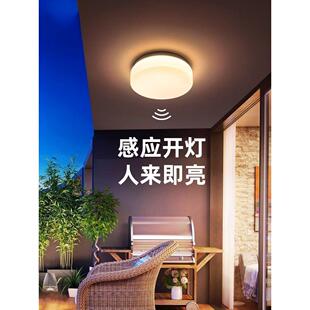 德国伯曼人体感应灯吸顶灯防水走廊通道入口阳台门厅灯