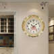 欧式 轻奢创意静音挂钟客厅家用时尚 挂钟表简约家用石英钟卧室时钟