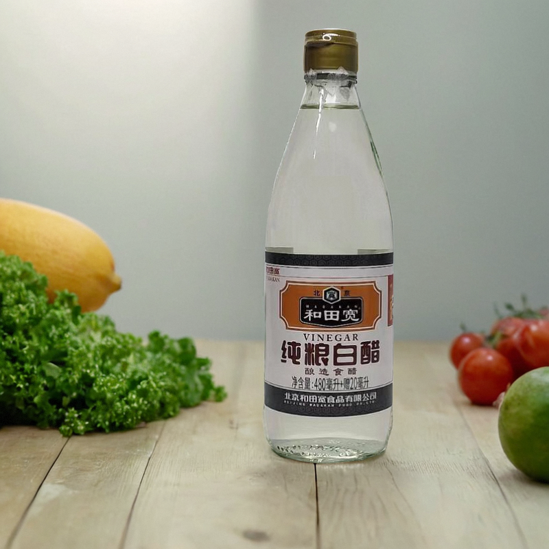 和田宽白醋480ML*2酿造纯粮食用白醋浸泡腌制泡菜炒菜家用调味品