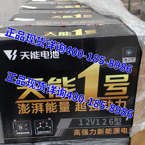 天能1号电瓶12V126型6-EVF-100