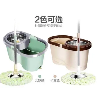拖把脱水桶拖布带桶自动带套装 一拖净家用甩干旋转式 家用旋转