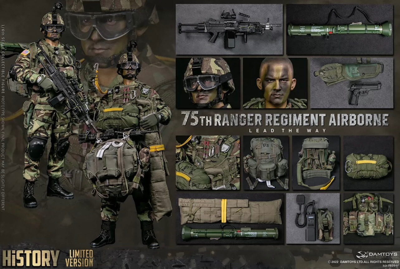 DAMTOYS 1/6 美国陆军第75游骑兵团 78094