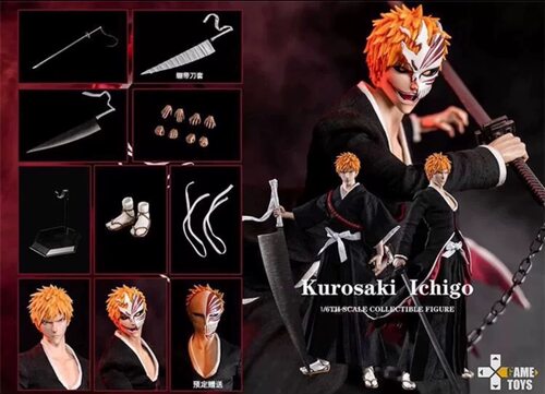 全新现货 GAMETOYS 死神 黑崎一护 GT001 三头雕 双素体